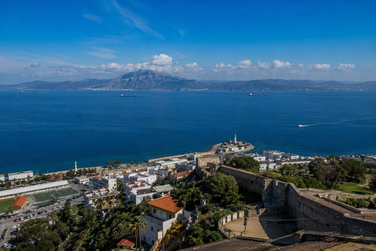 El Estrecho de Gibraltar visto desde Ceuta